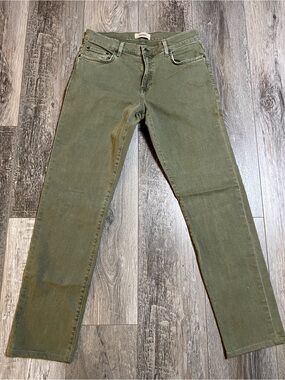Baldwin Henley 5 Pocket Slim Straight Jean in Cadet Green Size 32
